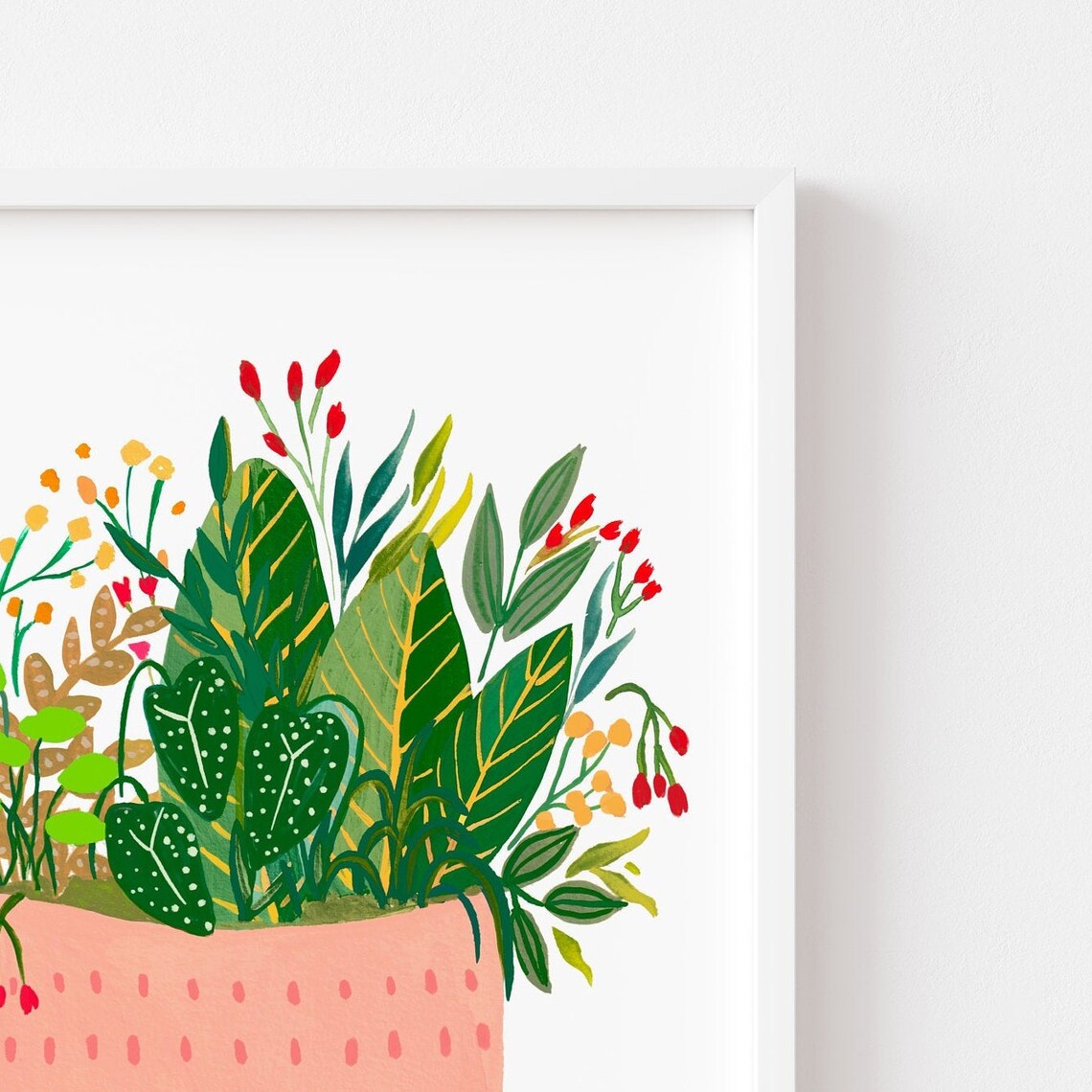 Botanical Plant Art Print, Mid-Century Boho Decor - Image 2
