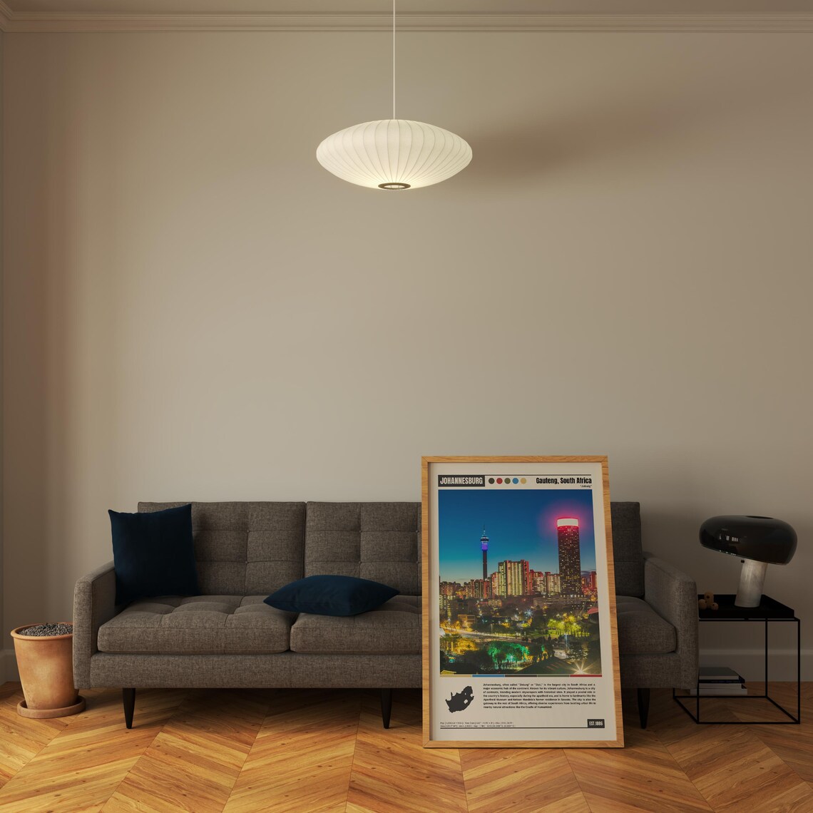 Johannesburg Travel Poster, City Wall Art Print - Image 3