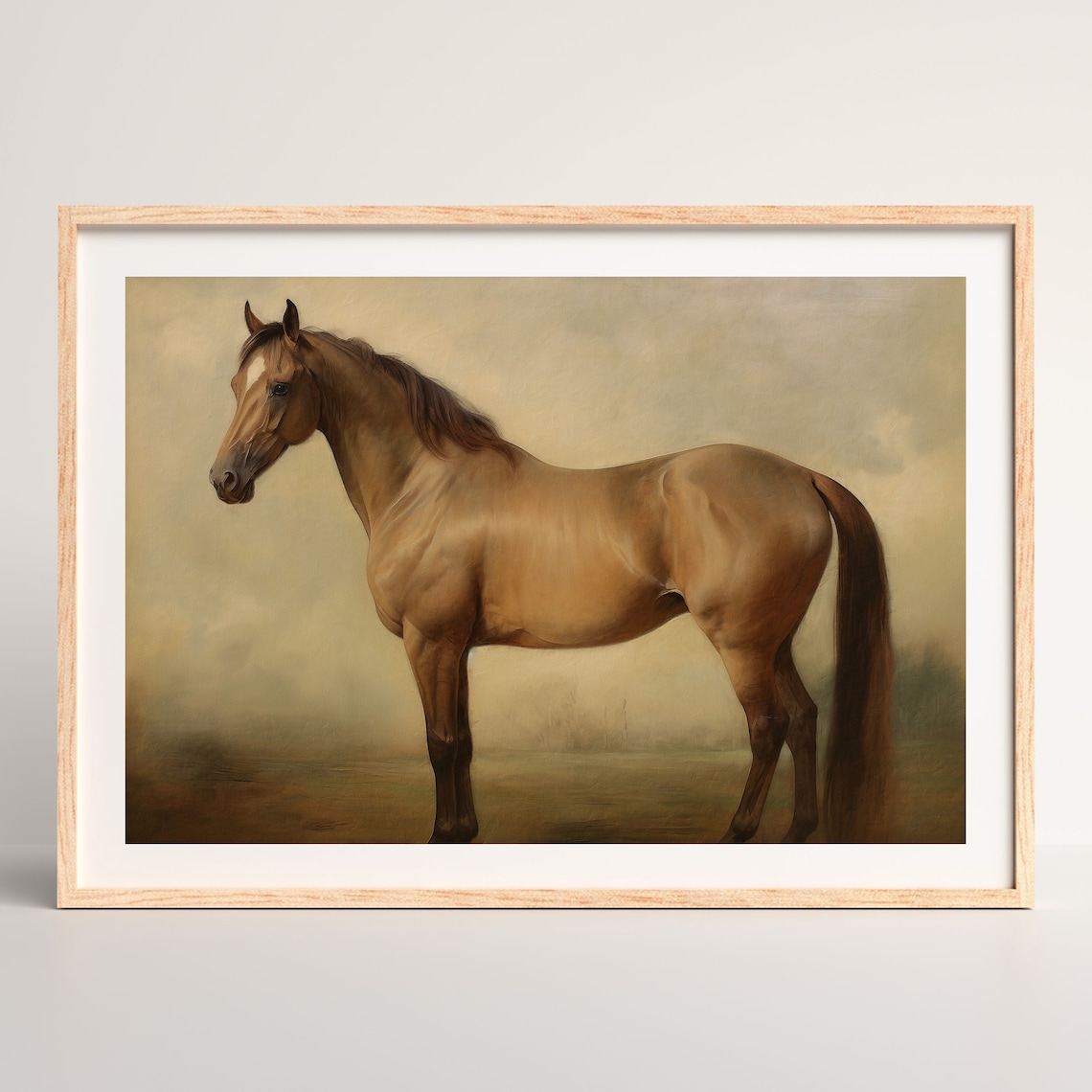 Rustic Horse Vintage Equestrian Farmhouse Art Print - Image 2