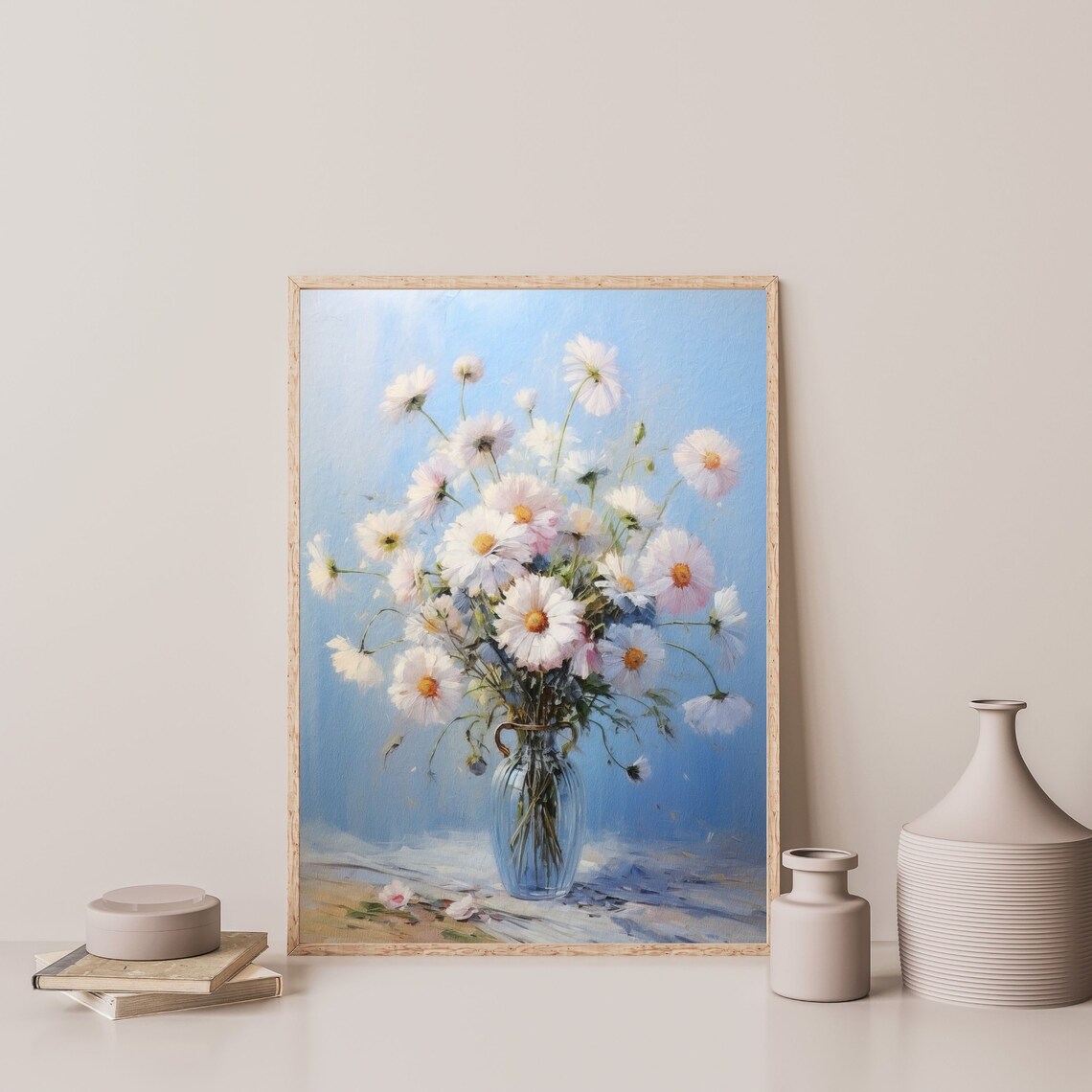 Retro Floral Still Life Art Print, Vintage Decor - Image 3