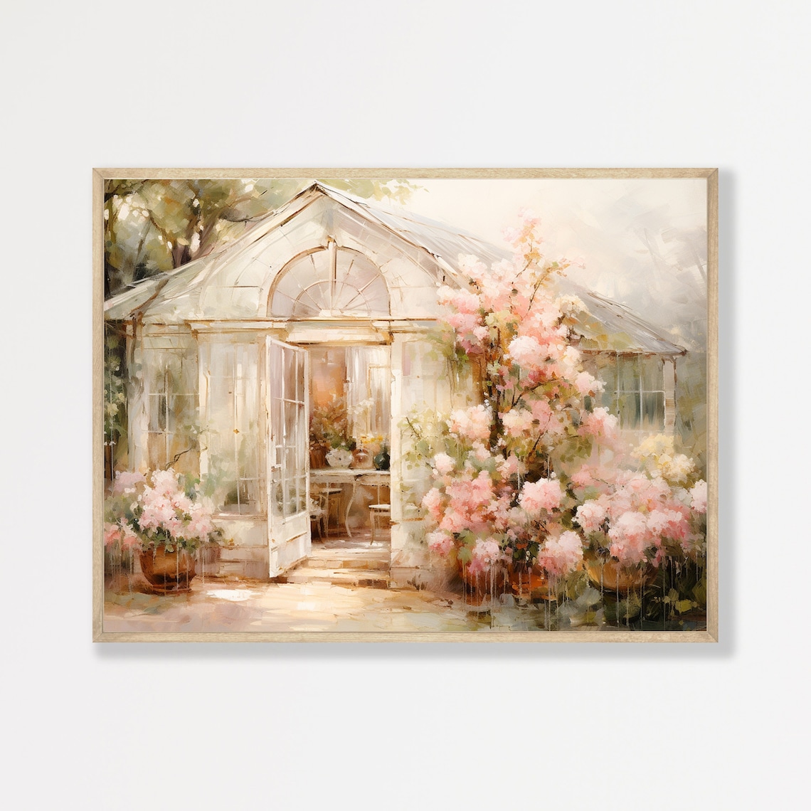 Country Garden Vintage Cottage Farmhouse Art Print
