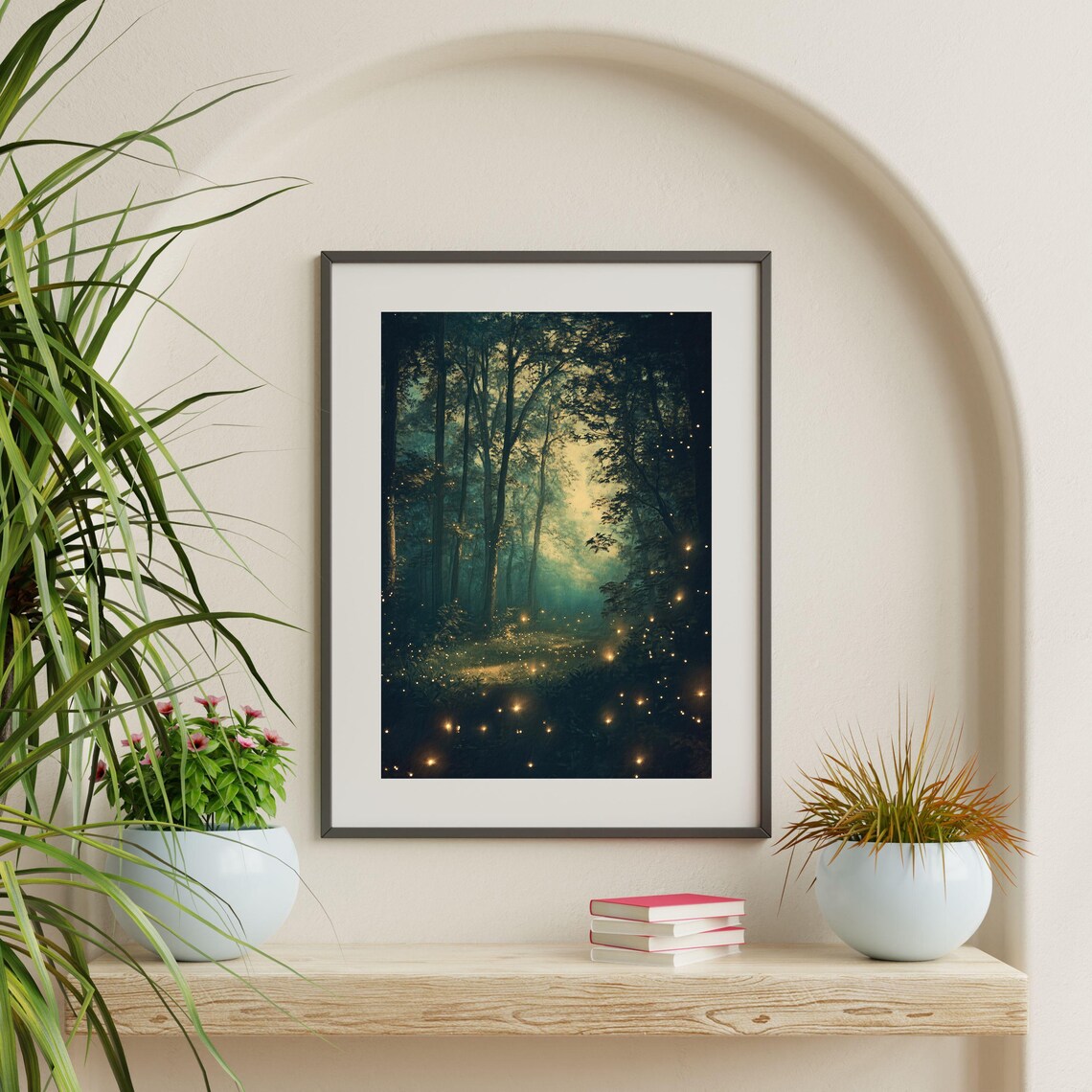 Enchanted Forest Vintage Moody Nature Art Print - Image 2