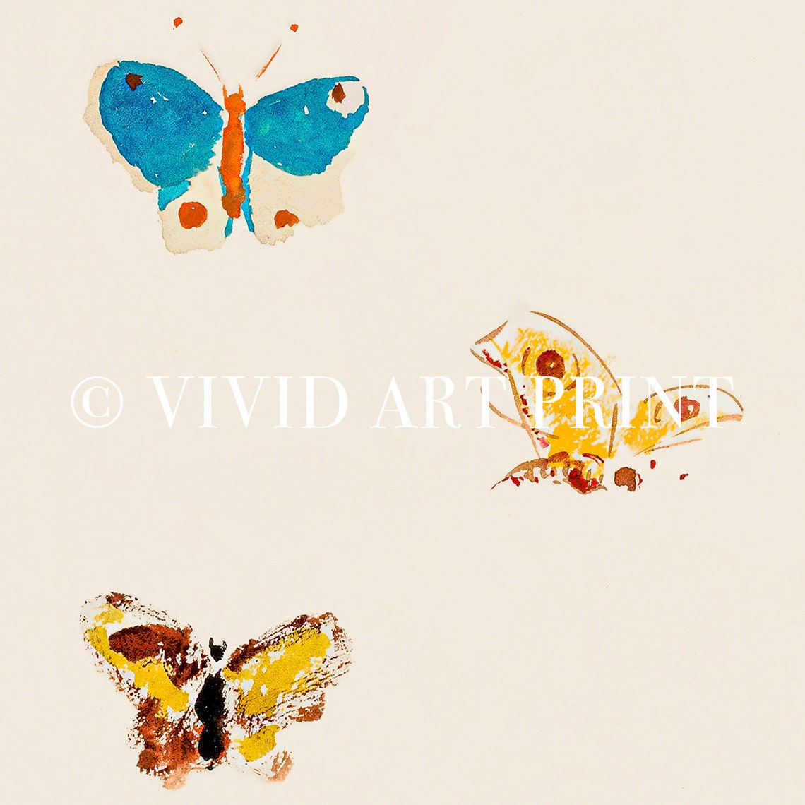 Nursery Symbolism Art Five Butterflies Illustration Dream Home Decor Vivid Art Print Or 811 - Image 4