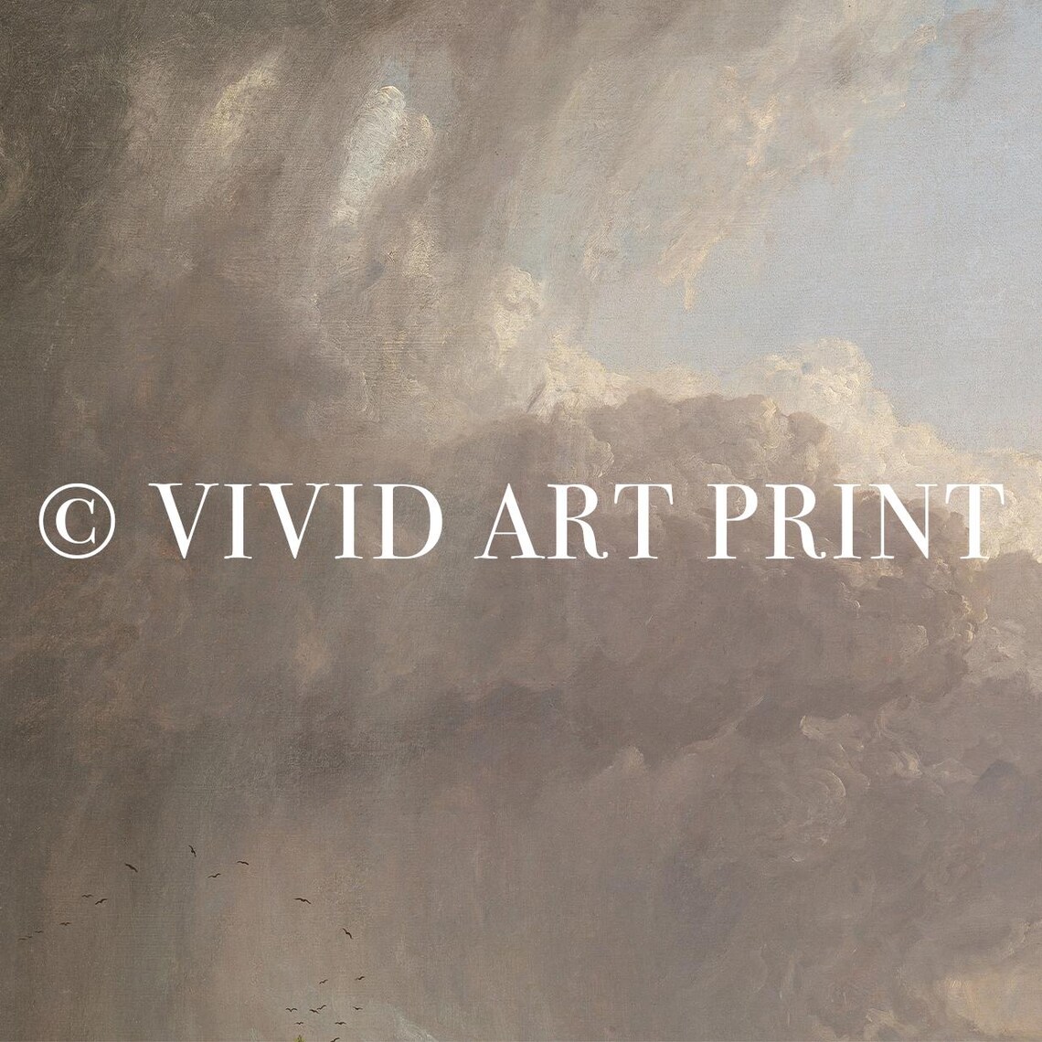 Romantic Cloudscape, Vintage Dreamy Decor - Image 4