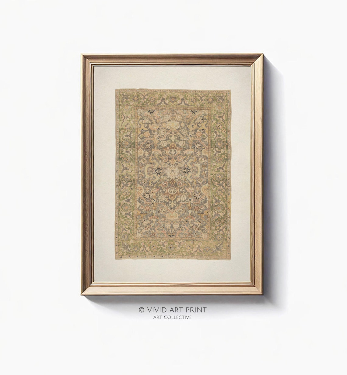 Vintage Textile Wall Art, Antique Tapestry