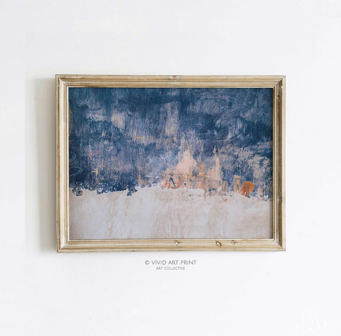 Minimalist Abstract Expressionism Horizon Art Print