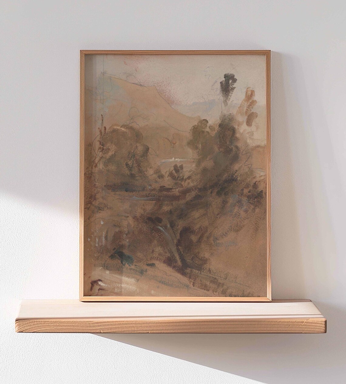 Abstract Landscape, Vintage Romantic Wall Art - Image 2