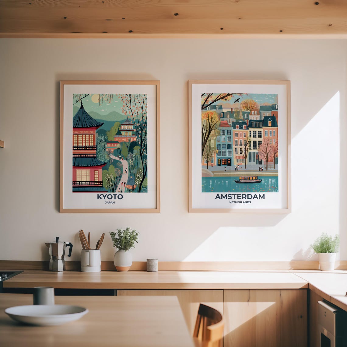 Kyoto Travel Poster Kyoto Poster Kyoto Travel Print Kyoto City Print Travel Print Travel Poster Kyoto Wall Decor Japan Wall Art - Image 2