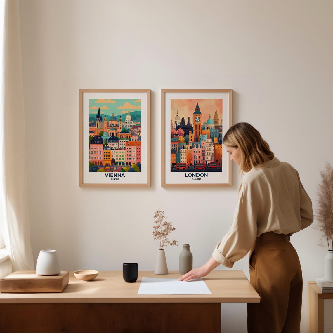Vienna Travel Poster Vienna Poster Vienna Travel Print Vienna City Print Travel Print Travel Poster Vienna Wall Decor Austria Poster 021 - Image 4