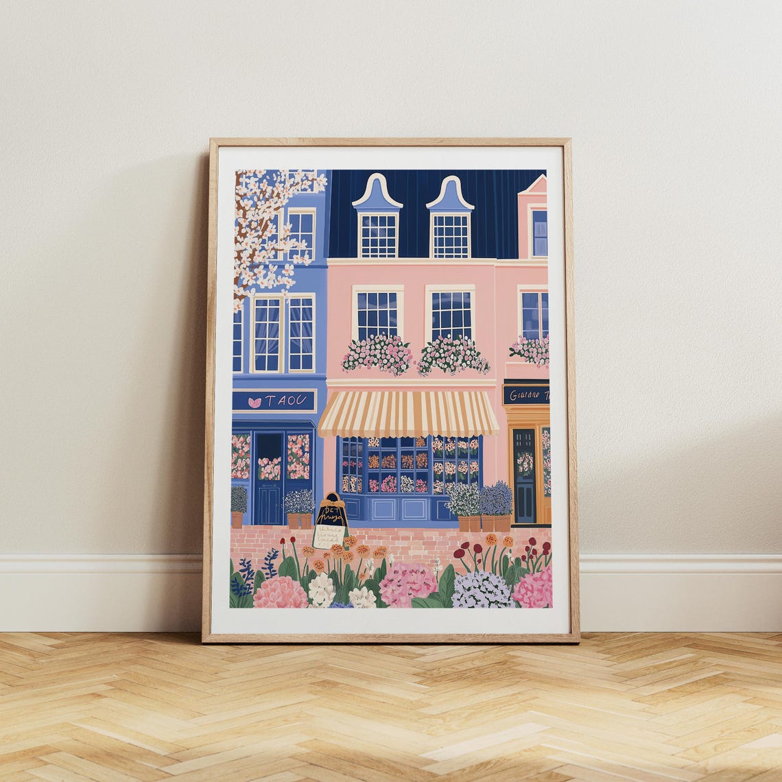 Flower Shop Print Florist Print Garden Shop Flower Market Print Flower Shop Floral Pink Wall Art Spring Wall Art Floral Wall Art 23 - Image 4