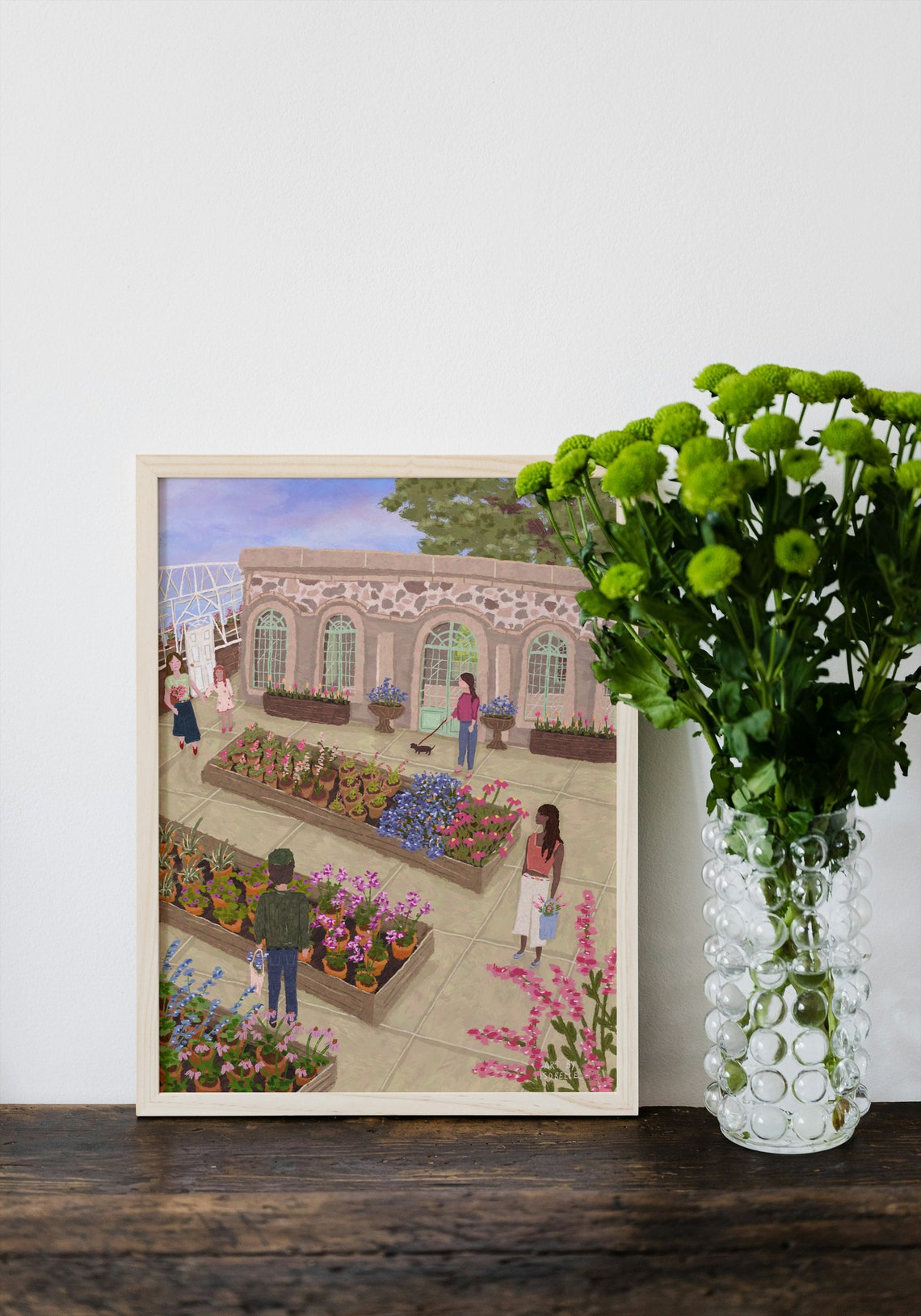 Plant Sale Print, Cottage Garden Floral Art Print - Image 4