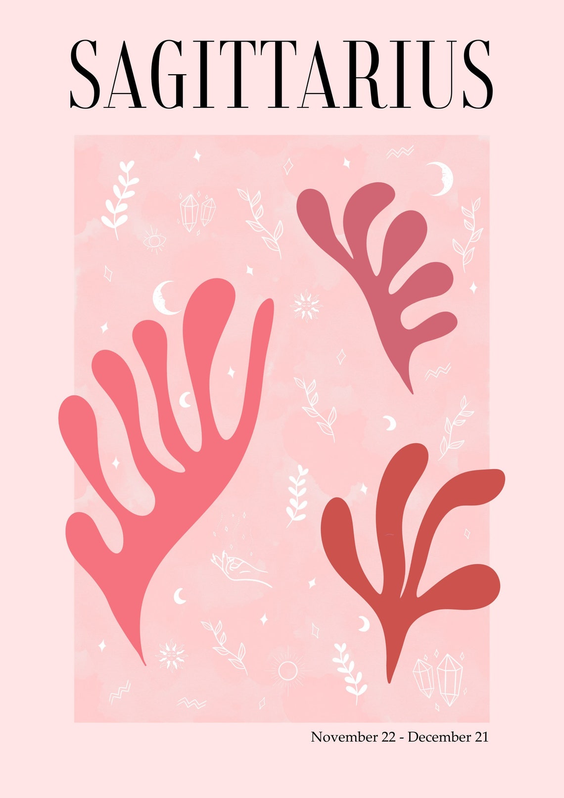 Sagittarius Zodiac Print, Matisse Astrology Art - Image 2