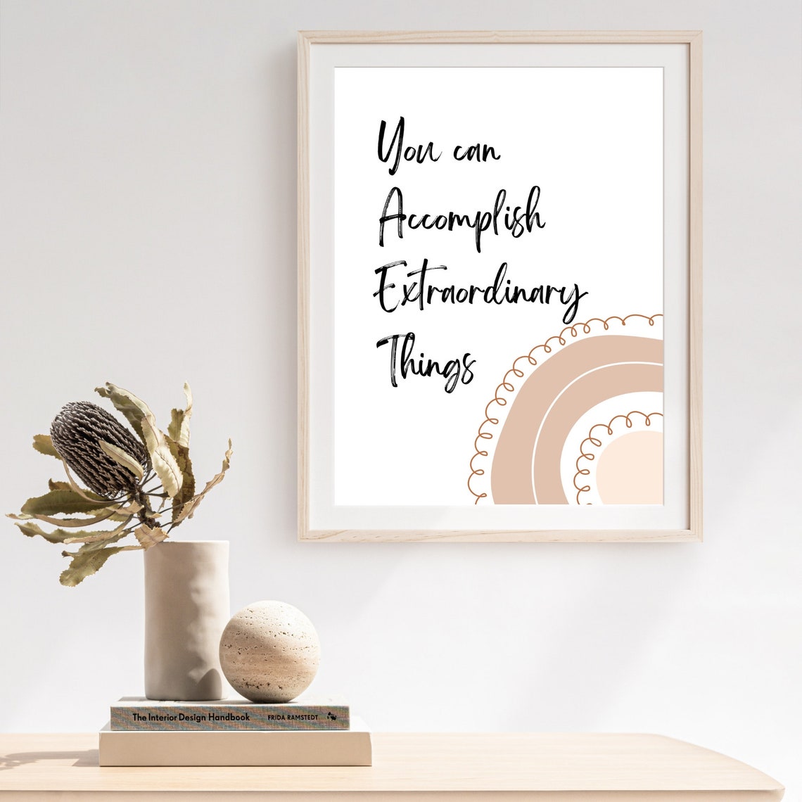 You Can Accomplish Extraordinary Things Rainbow Script Poster - Image 8