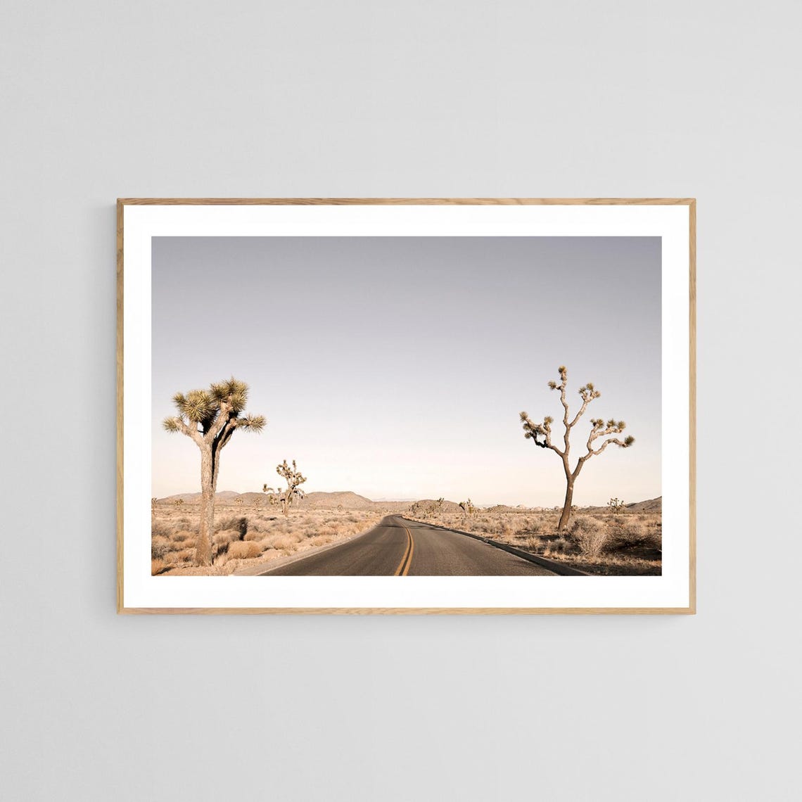 Joshua Tree Desert Landscape Photograph, Boho Print