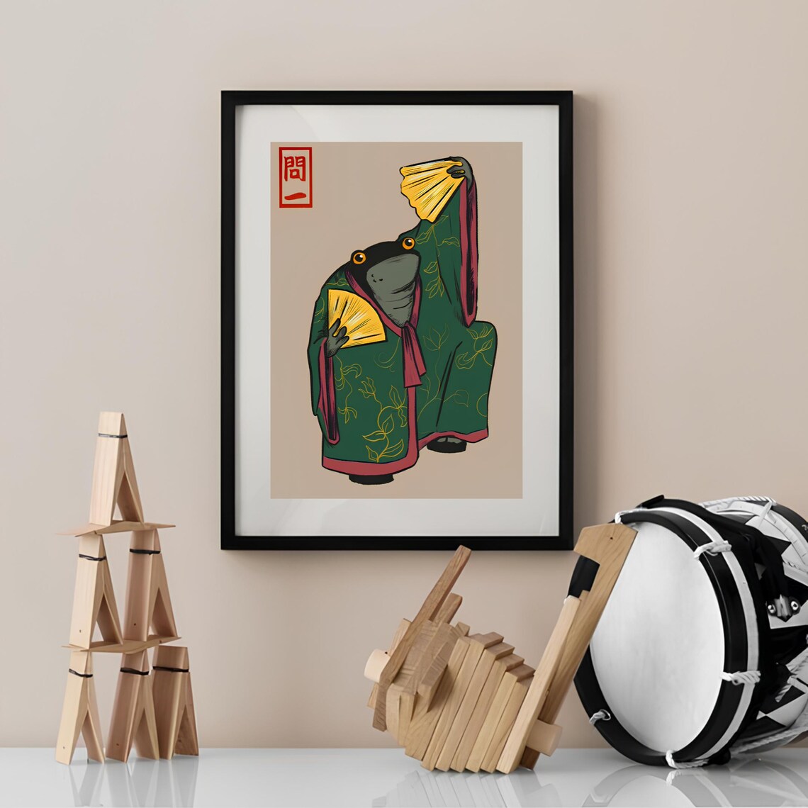 Japanese Frog Print by Matsumoto Hoji, Vintage - Image 3