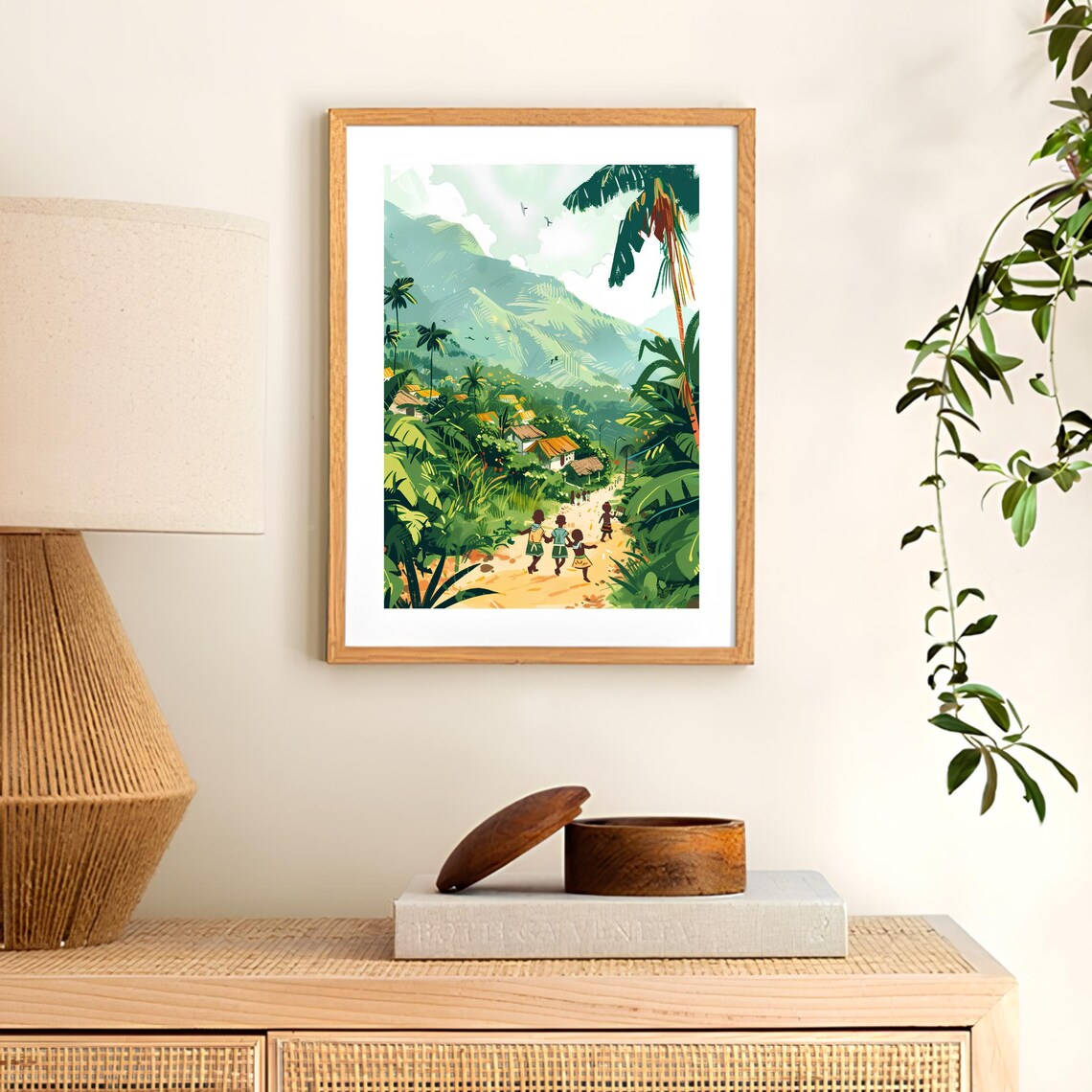 Kongo Kinshasa Travel Poster, African Illustration - Image 3