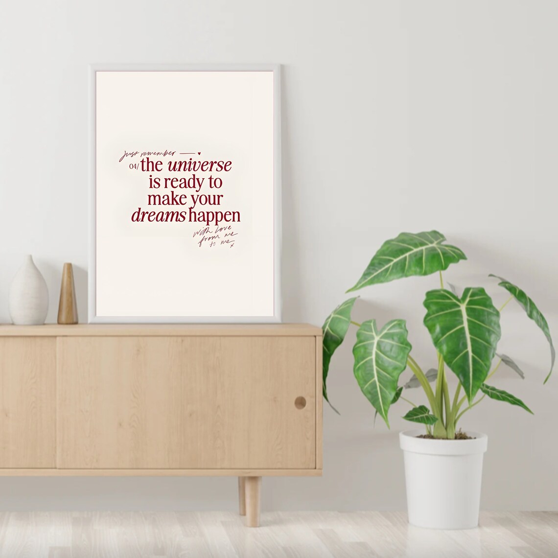 The Universe Is Ready to Make Your Dreams Happen Quote Poster - Image 3