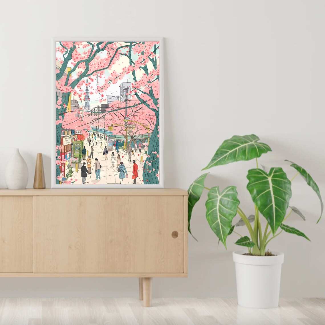 Tokyo Illustration Japan Travel Poster, Japan Wall Art - Image 2