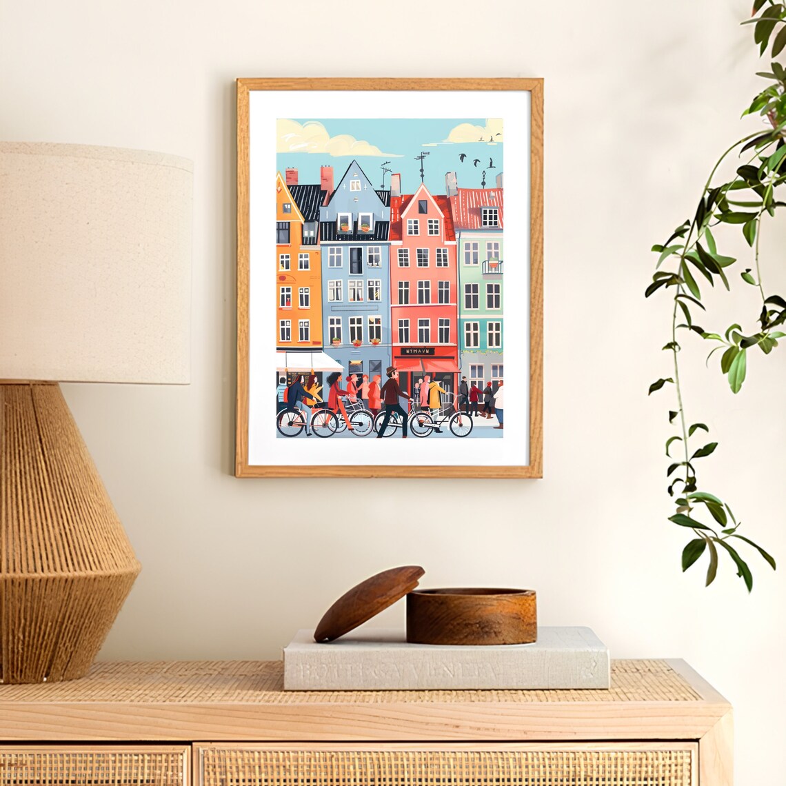 Copenhagen Illustration Travel Poster, Nursery Print - Image 2