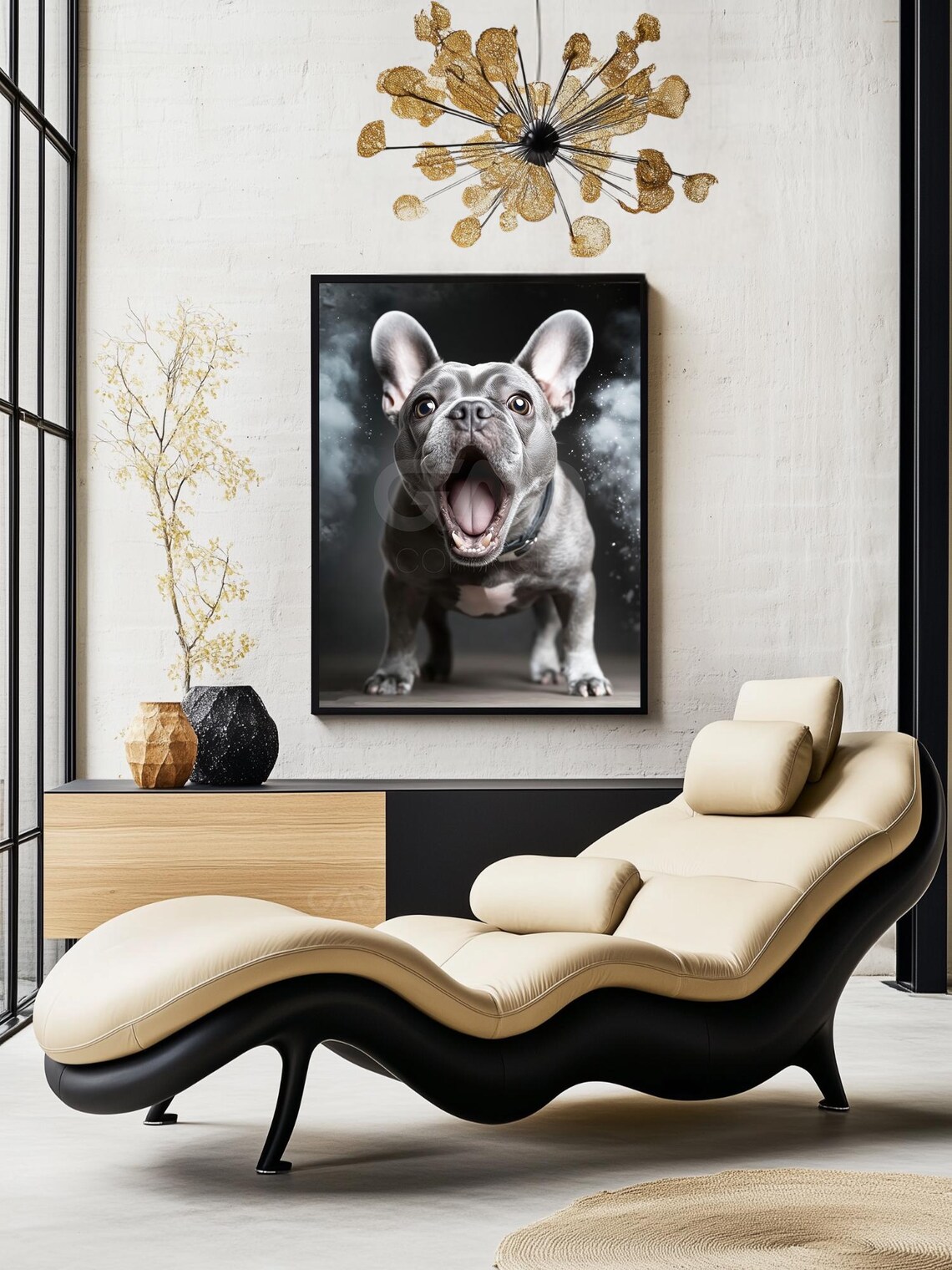 French Bulldog Humorous Animal Poster Print - Image 3