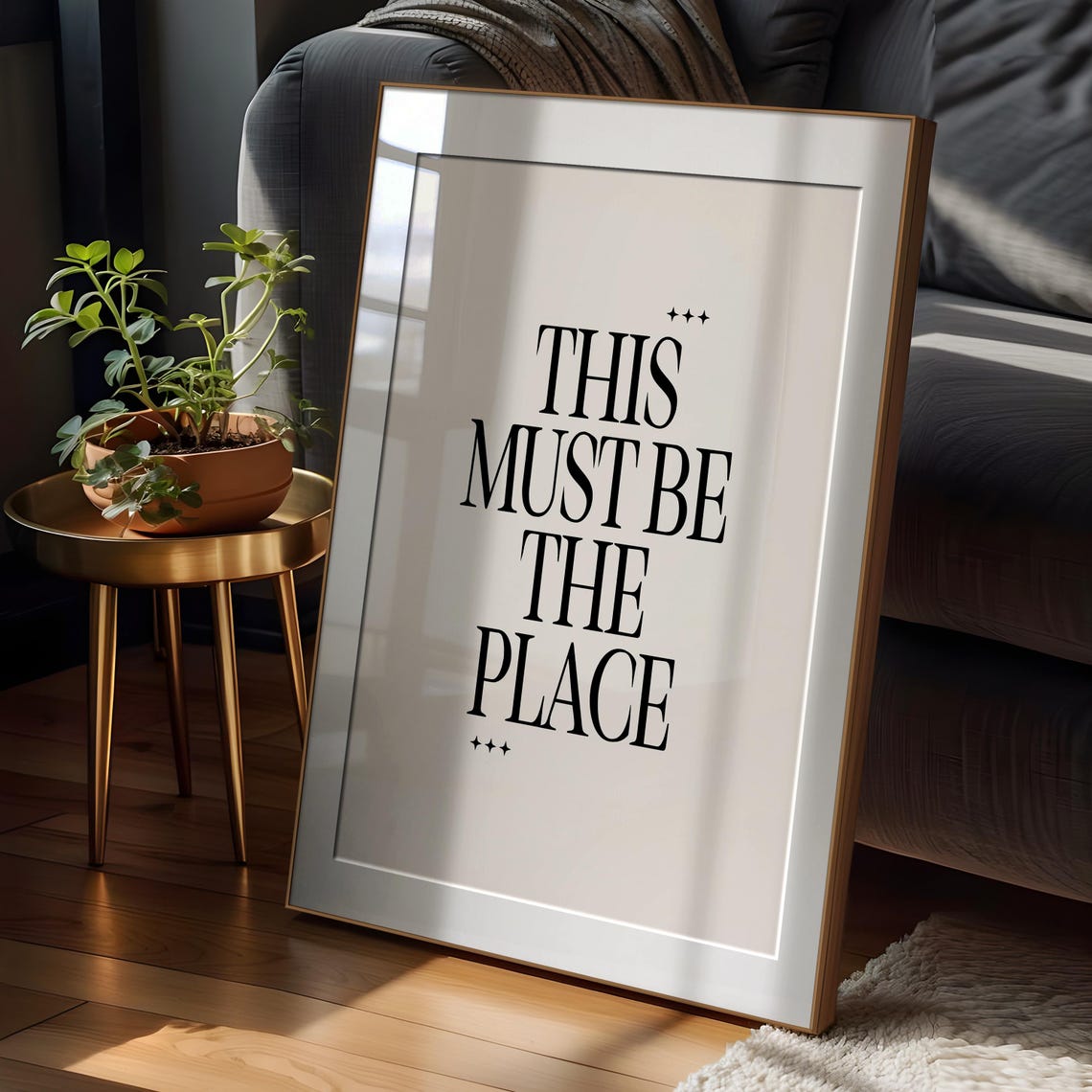 Talking Heads This Must Be the Place Minimalist Lyric Poster