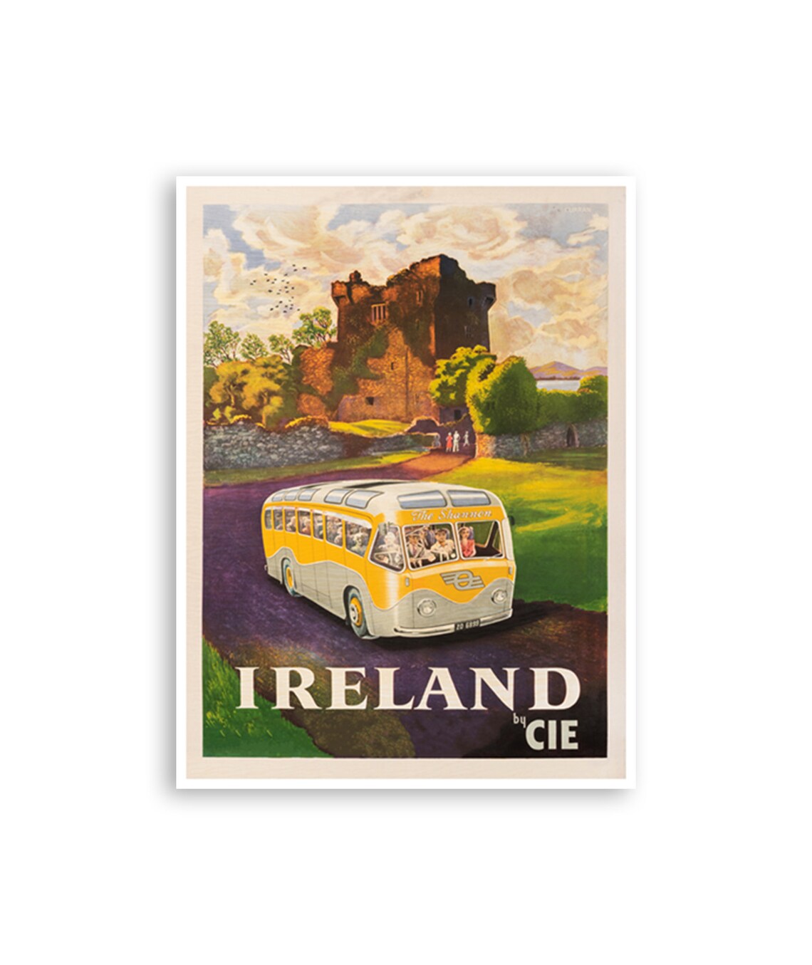Ireland Travel Poster, Irish Decor Wall Art Print