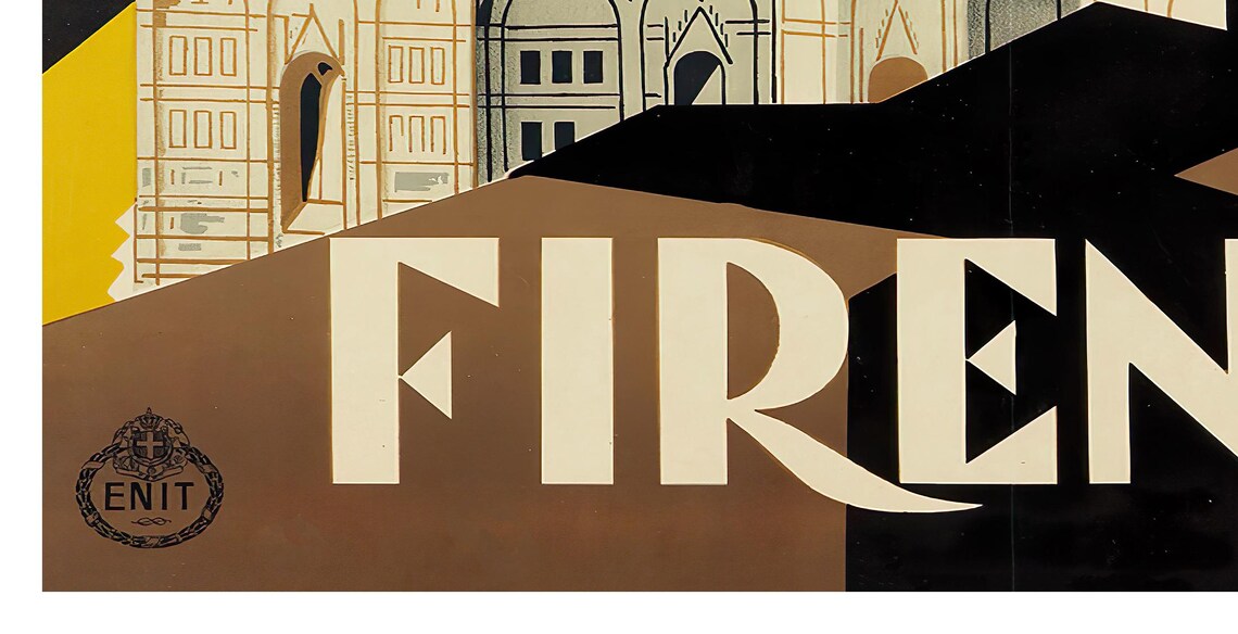Firenze Florence Italy Duomo Cathedral Vintage Travel Poster - Image 2
