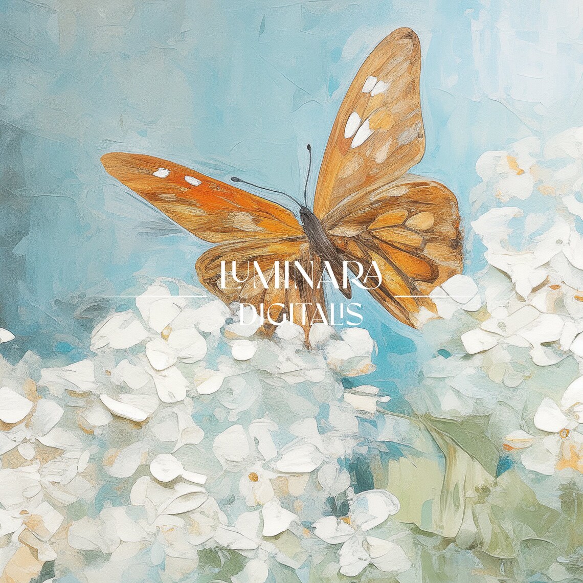 Hydrangea And Butterfly, Vintage Floral Poster - Image 3