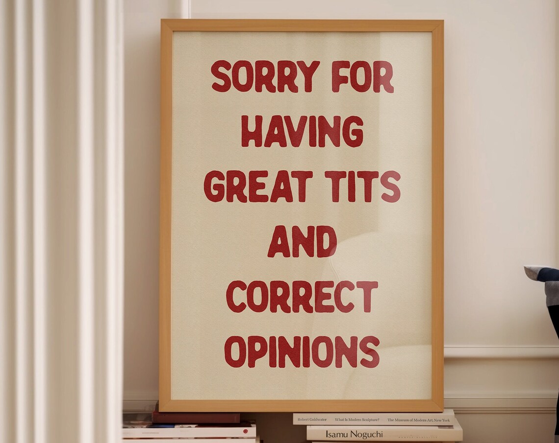 Sorry For Having Great Tits And Correct Opinions