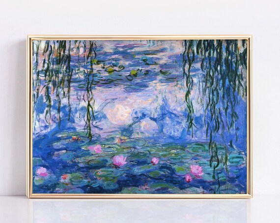 Water Lilies by Claude Monet, Exhibition Landscape Print