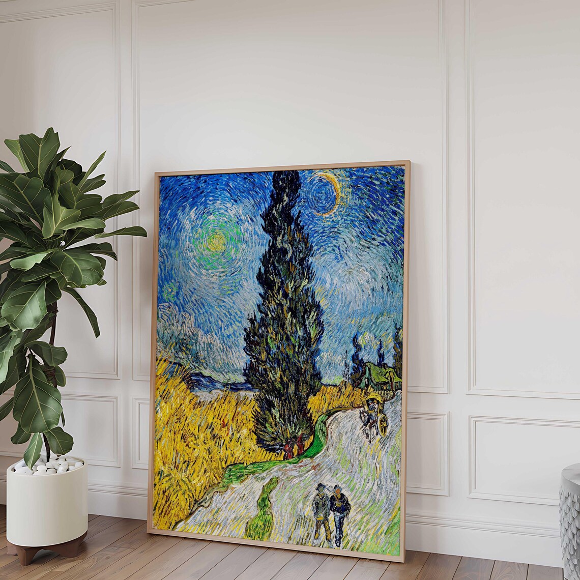 Van Gogh Night Landscape, Moody Sky Art Print - Image 5