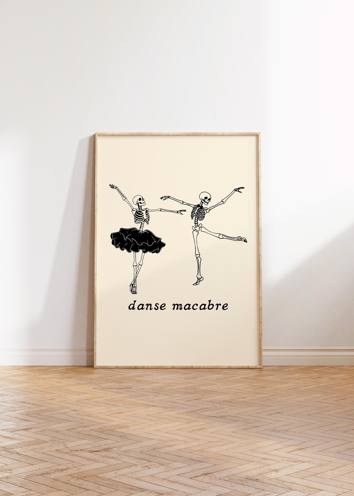 Danse Macabre Skeleton Ballet Dancers Funny Halloween Poster - Image 4