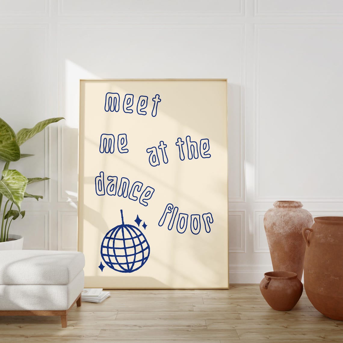 Meet Me At The Dance Floor Minimalist Trendy House Decor Wall Art Poster 1 Print - Image 3