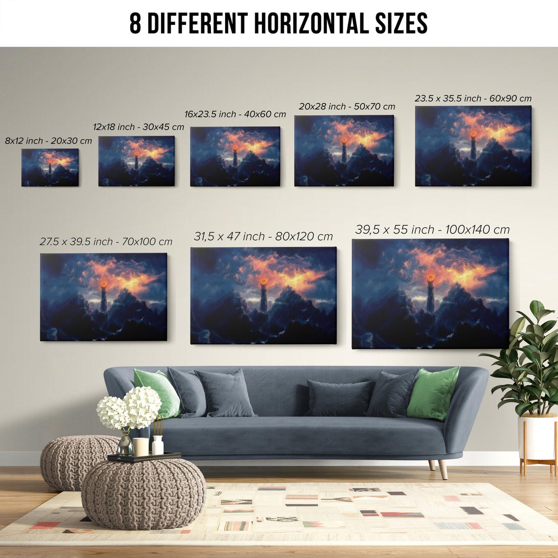 Lord Of The Rings Sauron Eye Lord Of The Rings Eye Barad Dr Epic Tower Art Middle Earth Wall Decor The Black Tower Of Mordor - Image 4