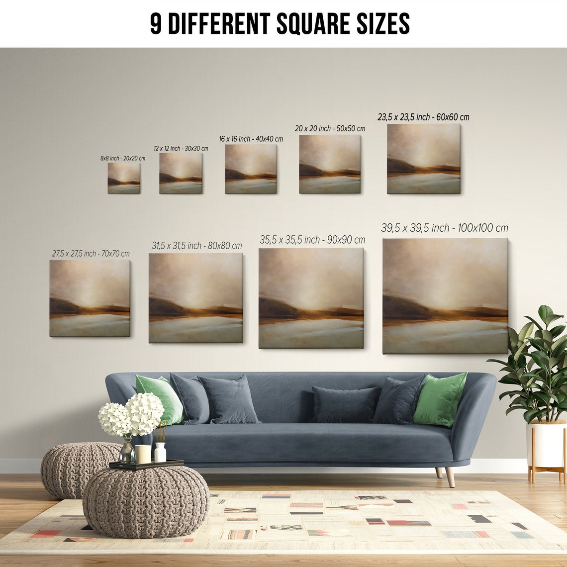 Coffee Tones Abstract Wall Art Modern Wall Art Print Neutral Tones Printing Abstract Wall Art - Image 2