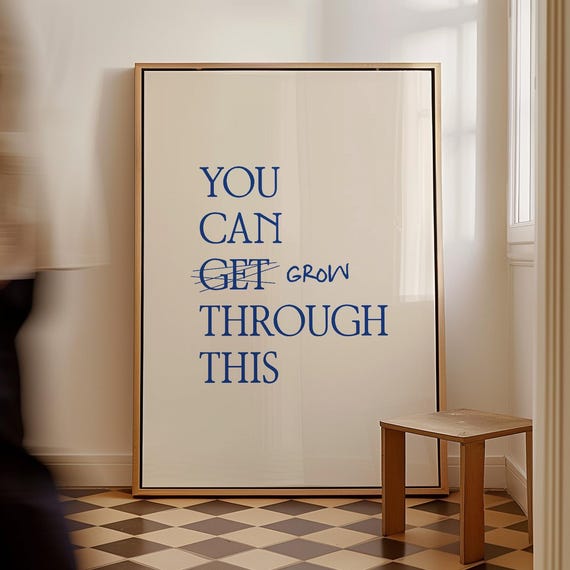 Selfgrowth Mindfulness Therapy Office Decor Art Print