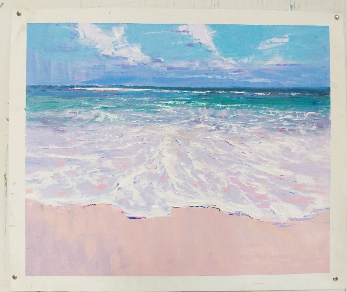 Oil Painting Seascape Oil Painting On Original Oil Painting Wall Art 20 Inches By 24 Inches Boho Wall Decor Home Decor