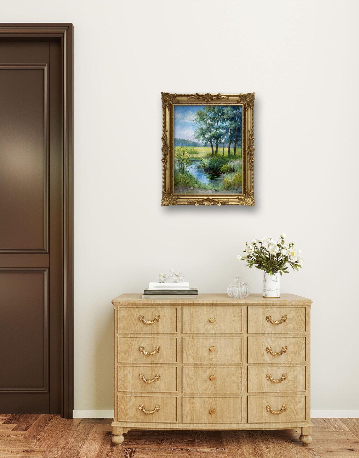 Original Oil Painting Landscape Natural Landscape Art Wild Landscape Painting Home Wall Art Landscape Painting On - Image 3