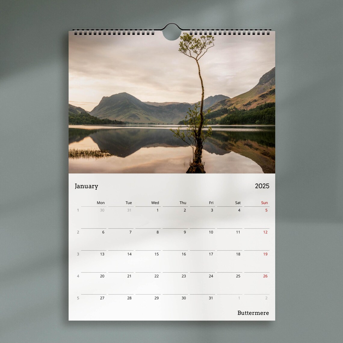 England Landscapes 2025 Calendar, Mountain Art - Image 3
