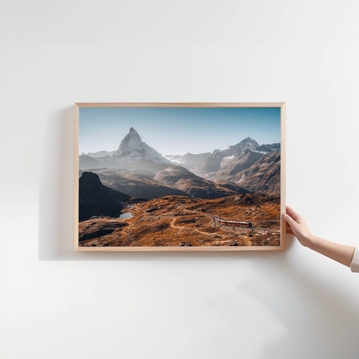 Gornergrat Matterhorn Zermatt Swiss Alps Switzerland Mountain Photography Wall Art Print Travel Poster Are For New Home - Image 2