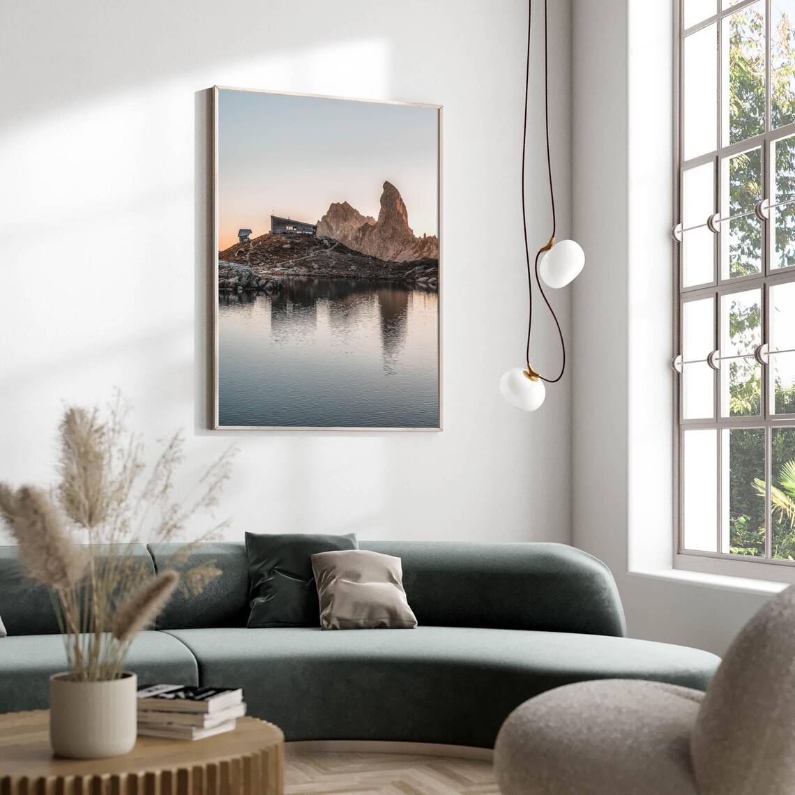 Refuge Du Presset, French Alps Mountain Art Print - Image 2