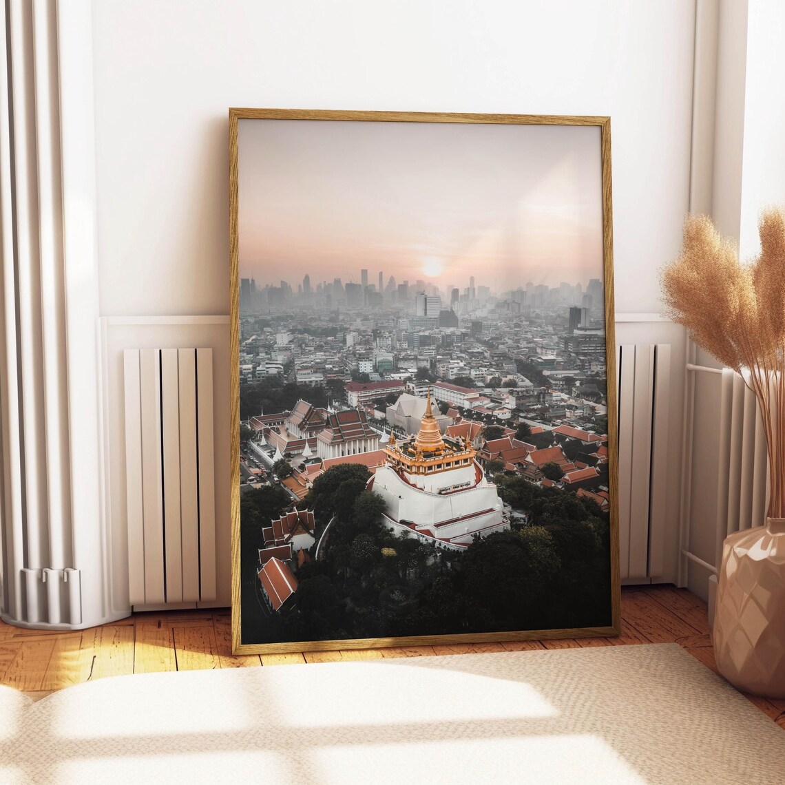 Wat Saket Golden Mount Sunrise Bangkok Thailand Temple Poster - Image 5