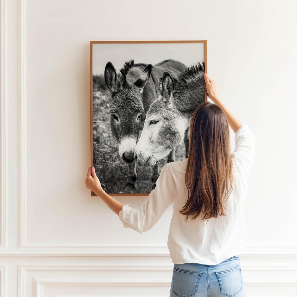 Donkeys in Connemara National Park, Irish Art Print - Image 3
