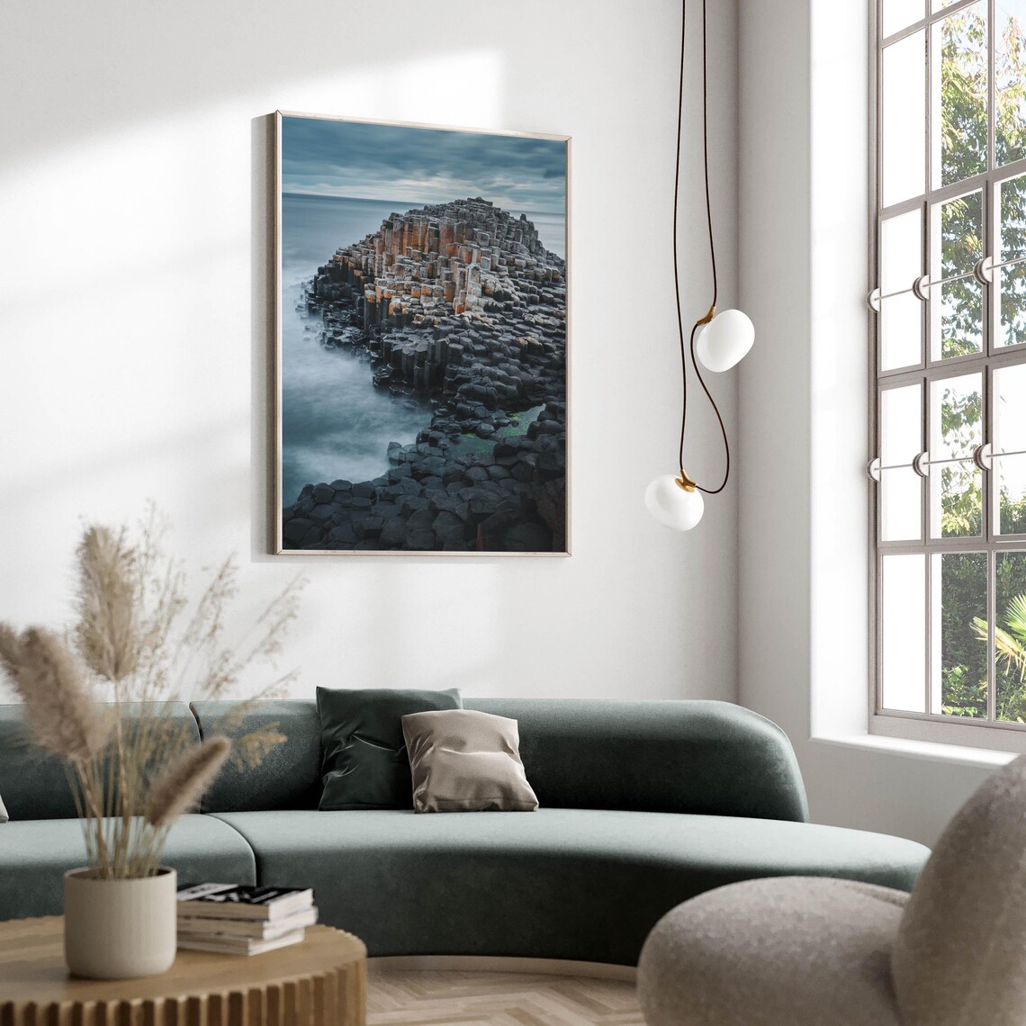 Giant's Causeway, Co Antrim Coastal Art Print - Image 2