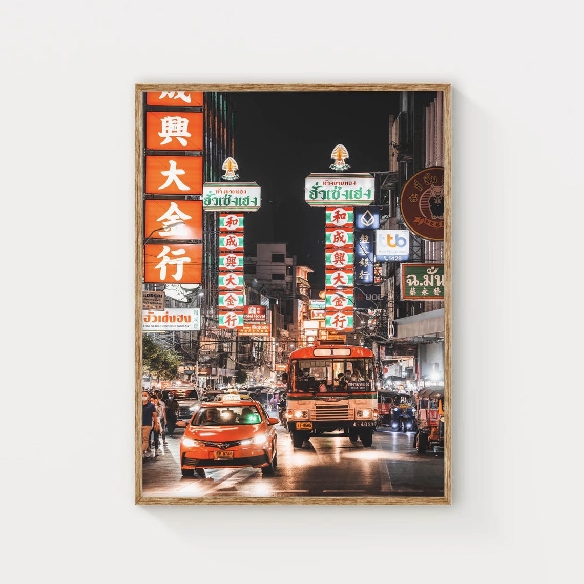 Chinatown Bangkok Thailand South East Asia Street Photography Wall Art Print Modern Home Decor Art For Living Room