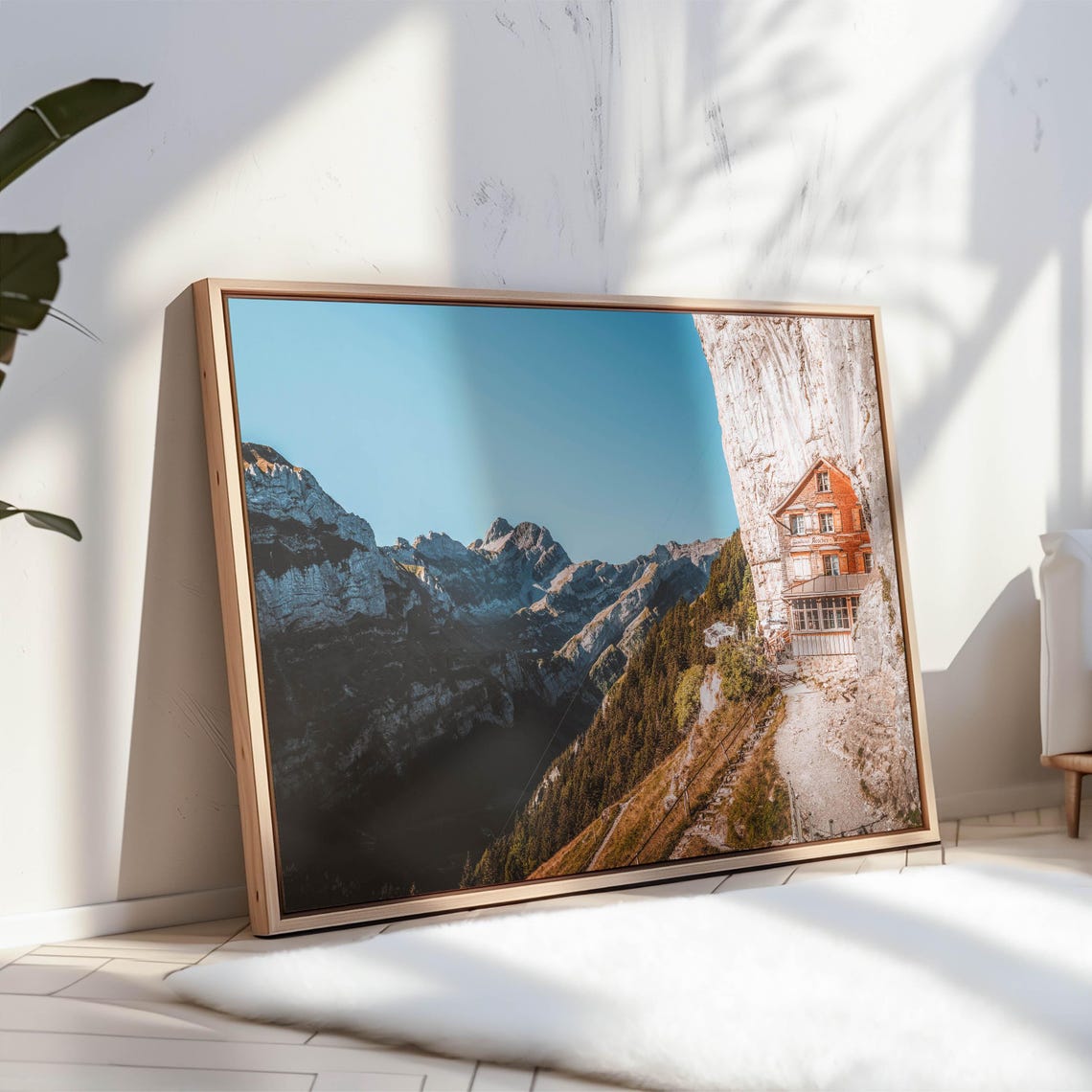 Aescher Wildkirchli Cliffside Lodge Appenzell Swiss Alps Poster - Image 3