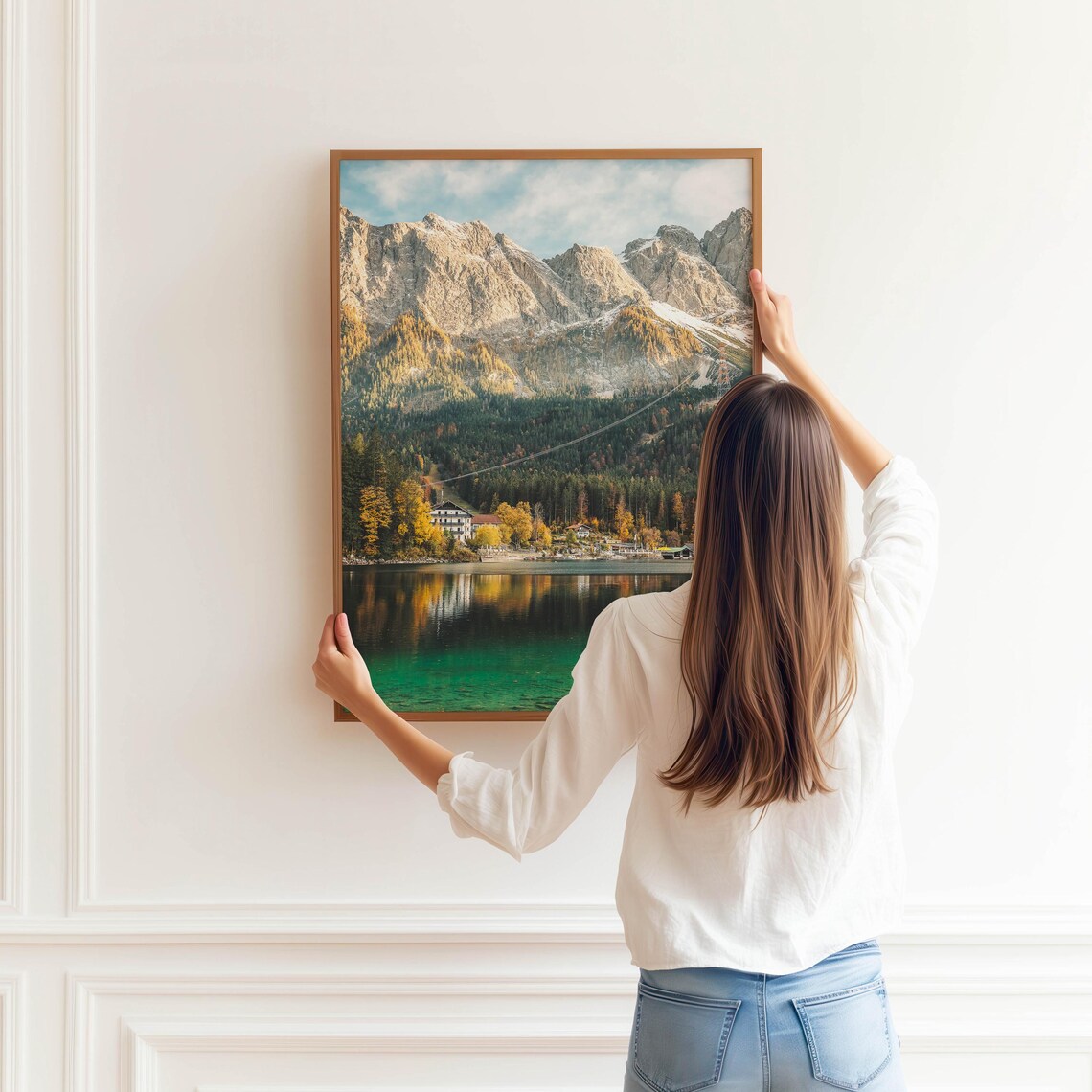 Lake Eibsee German Alps Bavaria Travel Poster - Image 3