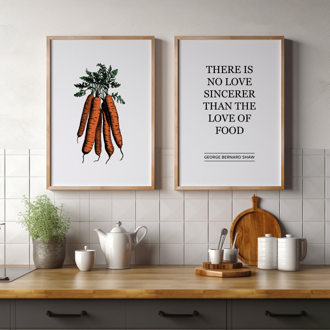 Food Quotes Poster, Typography Quote Art Print - Image 2