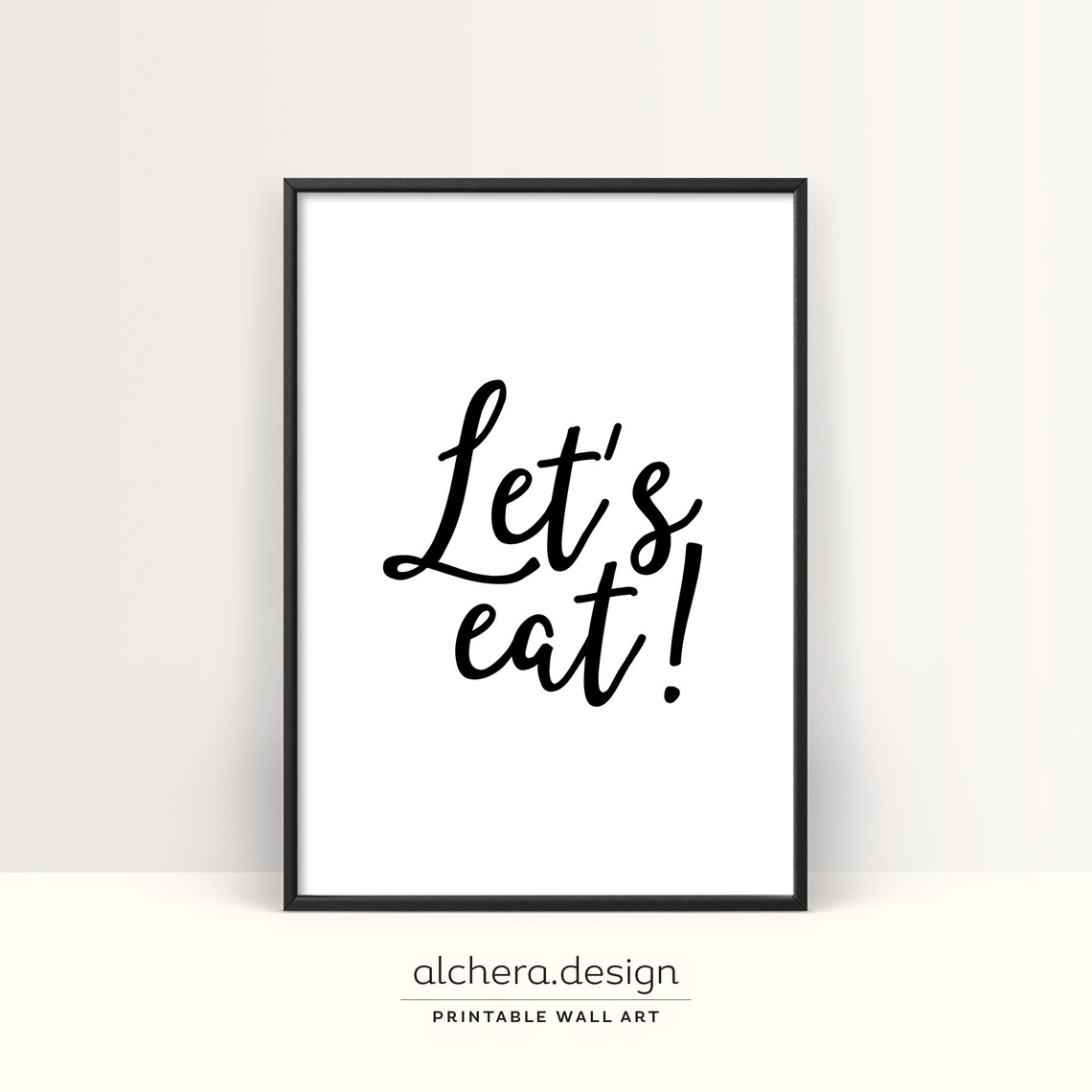 Lets Eat Kitchen Sign Art Print, Dining Room Decor