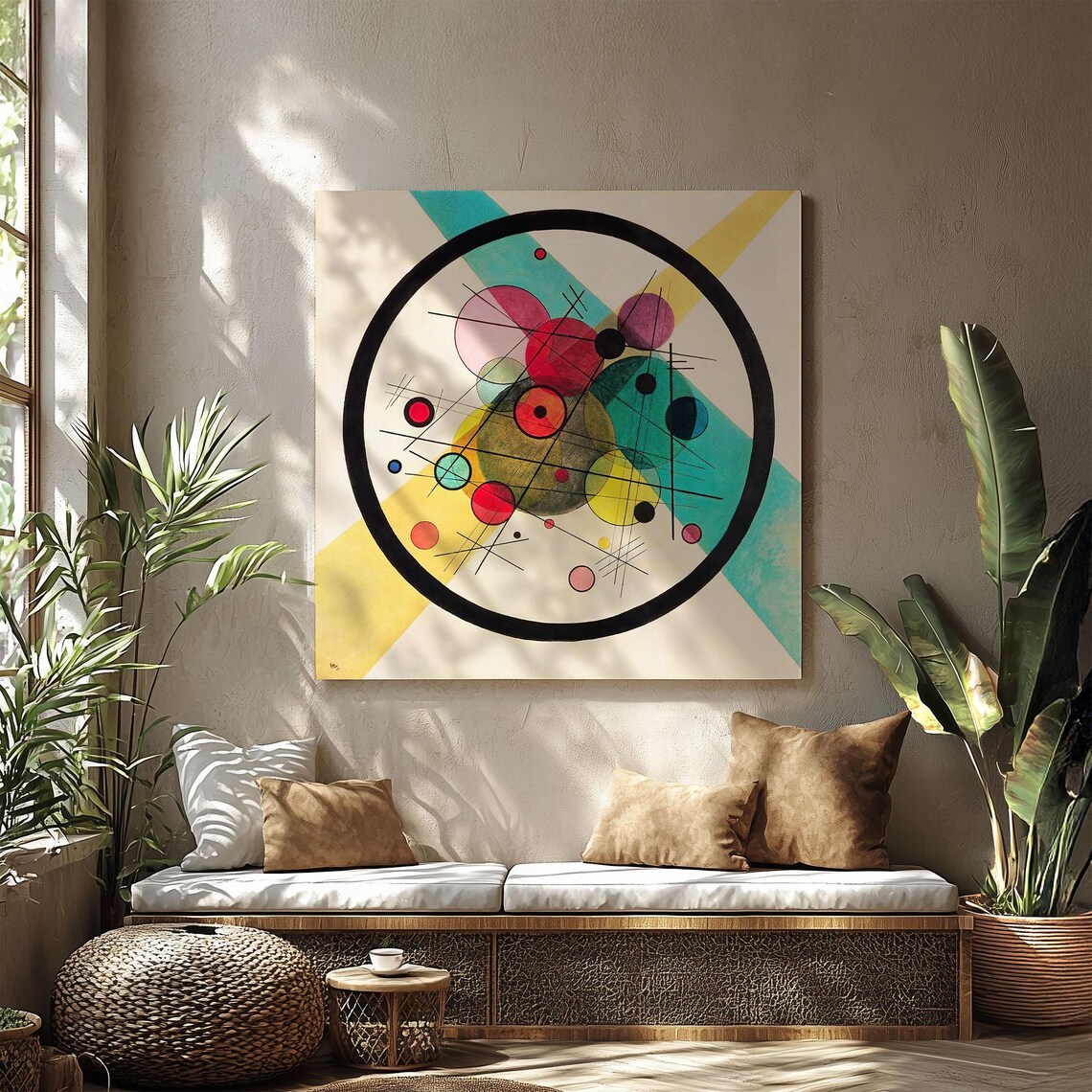 Geometric Abstract Modern Poster, Bauhaus Minimalist - Image 3